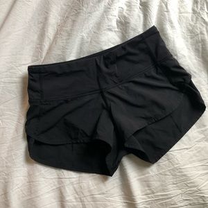 Lily lemon black athletic shorts